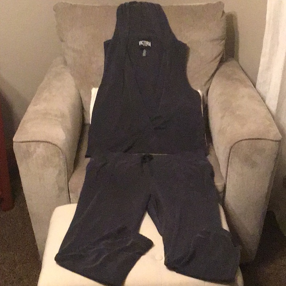 Victoria’s Secret Jogger and Sleeveless Hoodie